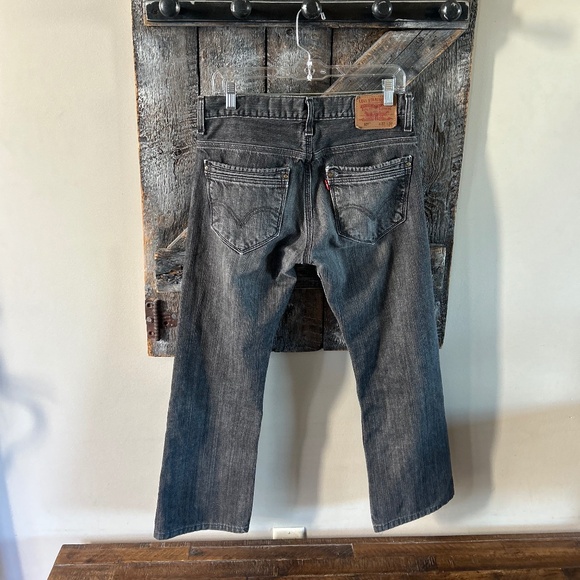 Women's Levi's 527 Faded Black Jeans - Picture 2 of 4